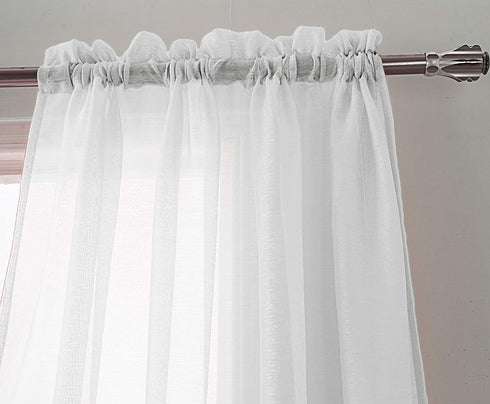 Adore the Decor™ Sheer Rod Pocket 54 x 84in. Single Curtain Panel